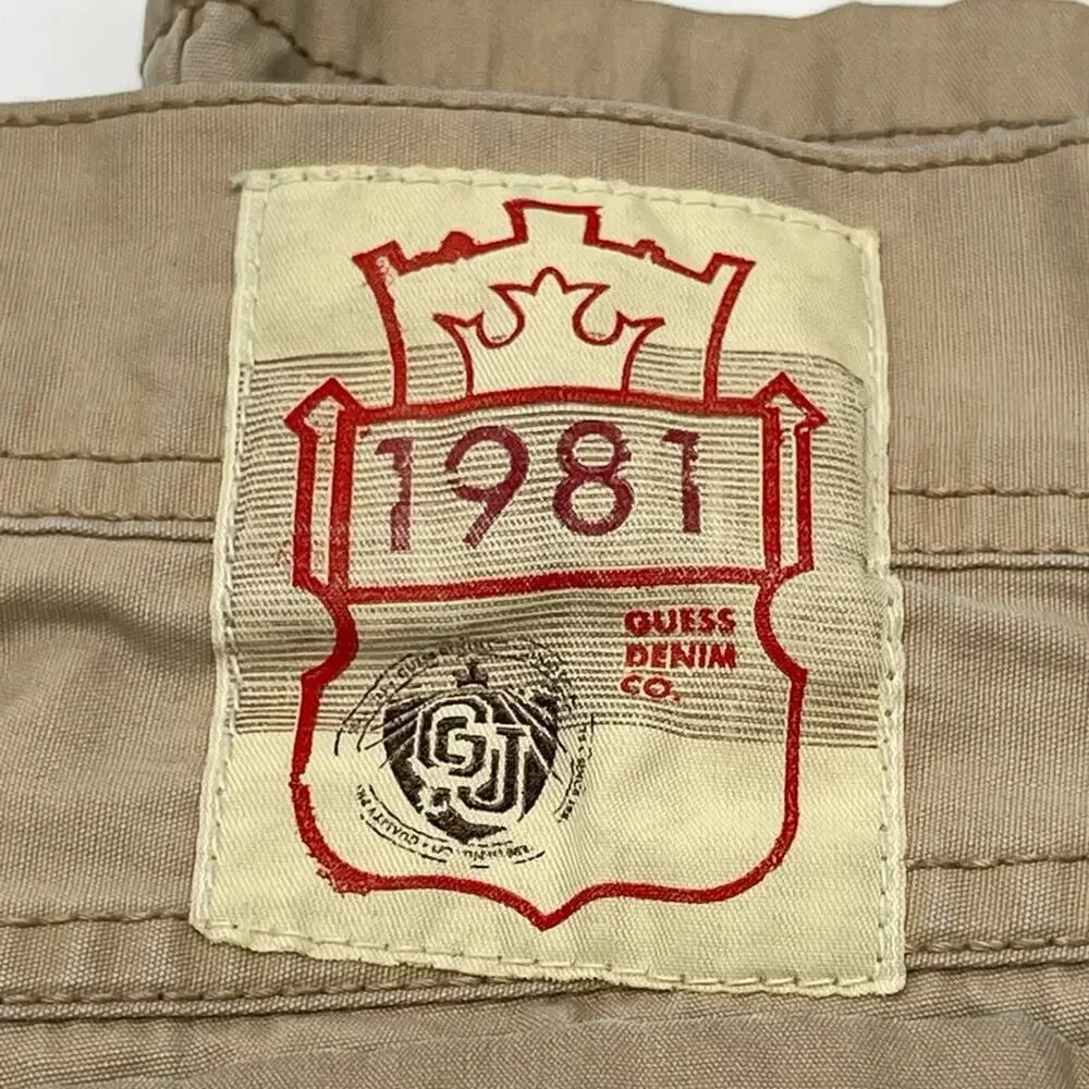 VINTAGE - GUESS JEANS men's beige hiking pants size W34 / L32